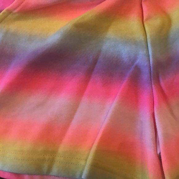 NWT 4 5 14 carters rainbow unicorn shorts sister pride school camp Ombre stripe - Picture 3 of 4